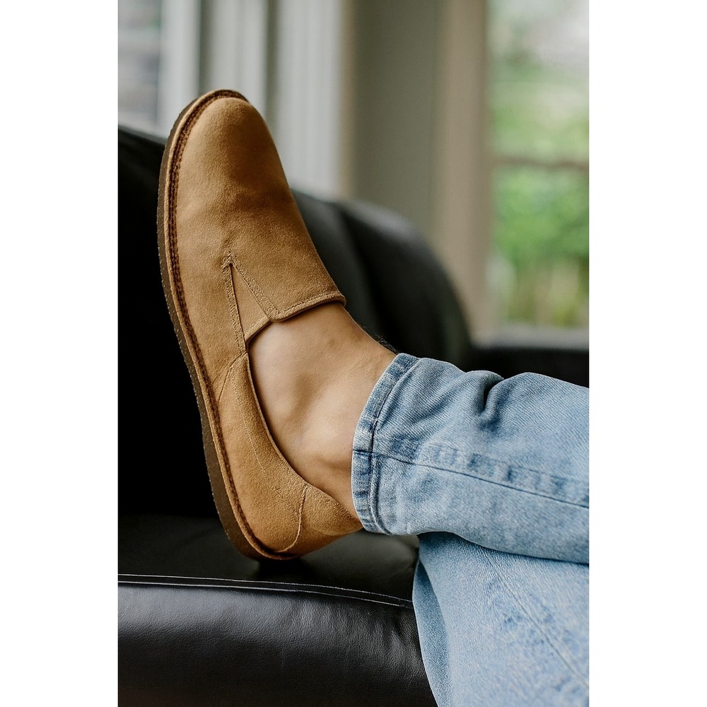 ALEGRIA "OZ" Men 40 (7.5) Chestnut Nubuck Slip-On AM-OZ-204 Comfort Casual Shoes - Picture 2 of 12